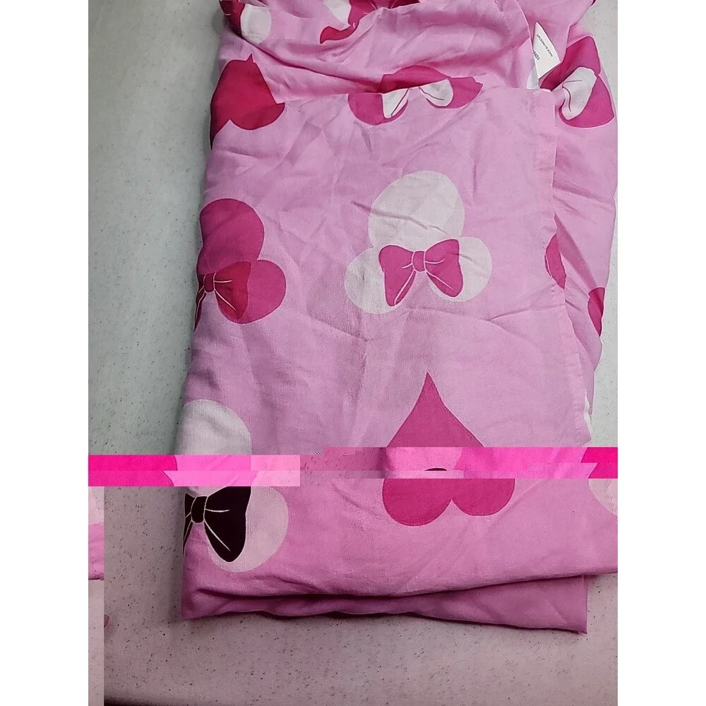 Jay Franco Disney Minnie Mouse Hearts N Love Twin Flat and Fitted Sheet Set